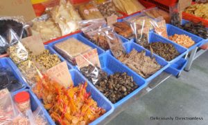 Dried seafood for sale at Tai O market