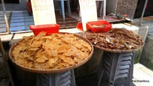 Dried seafood for sale at Tai O market