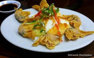 Squid cake with dumplings