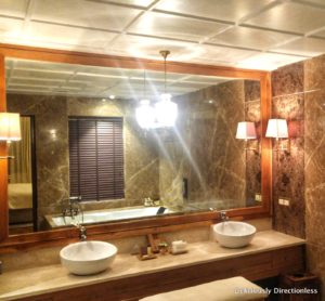 Bathroom of suite at Suryagarh Jaisalmer