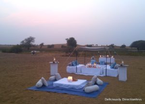 Sundowner nera Kuldhara village