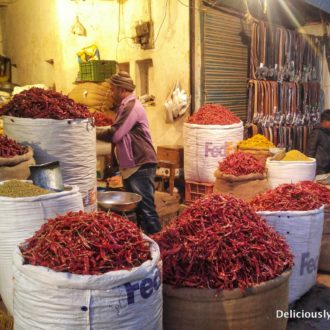 Chillies at Bikaner market