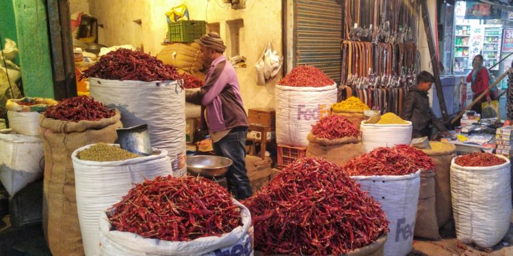 Chillies at Bikaner market
