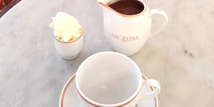 Hot Chocolate at Angelina Paris