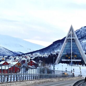 TromsÃ¸ Bridge and Arctic Cathedral