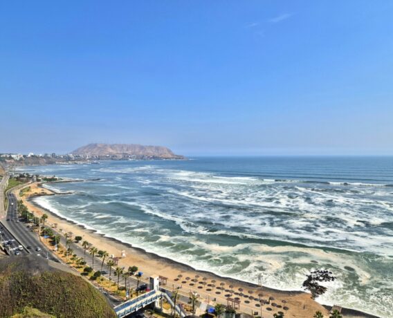 View from El Malecon, Miraflores, Lima, Peru