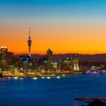 Auckland city at night
